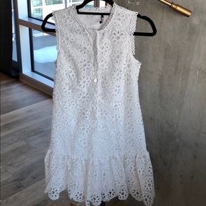 White Trina Turk eyelet dress. Worn once .